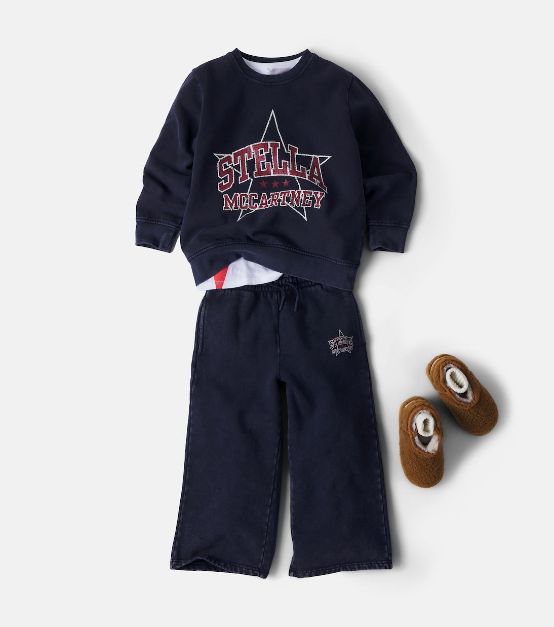 Stella McCartney Kids - Logo cotton fleece sweatshirt
