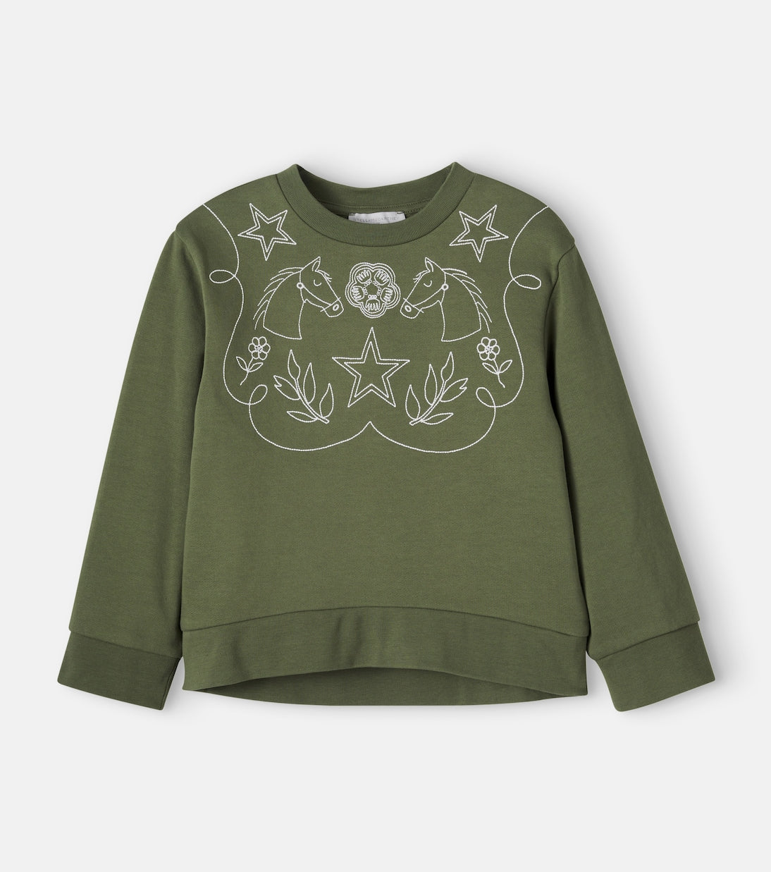 Stella McCartney Kids - Embroidered cotton fleece sweatshirt