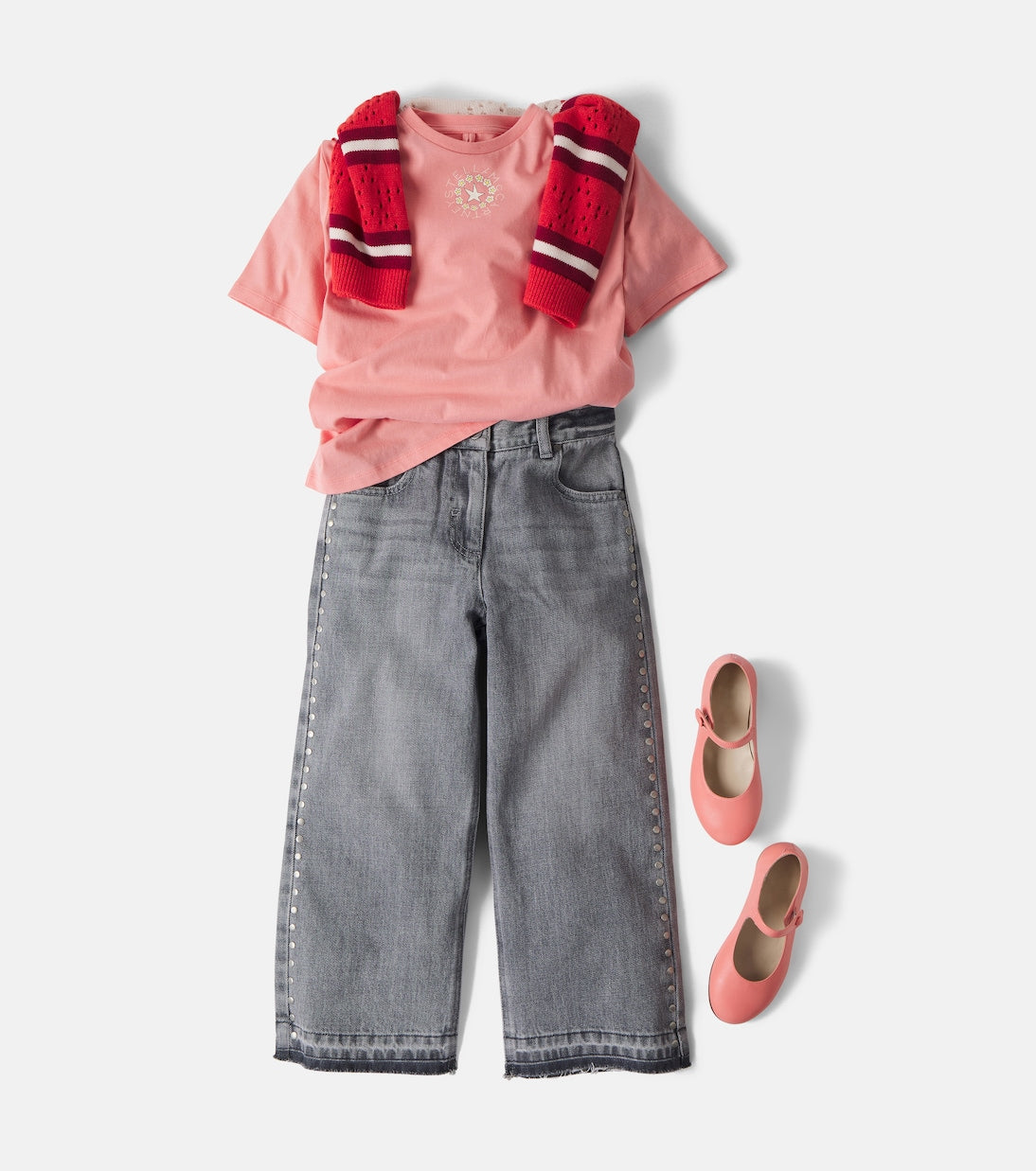 Stella McCartney Kids - Studded straight jeans