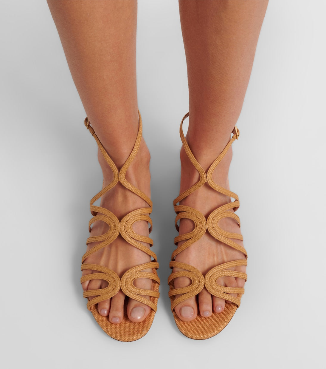 Aquazzura - Serenade raffia sandals
