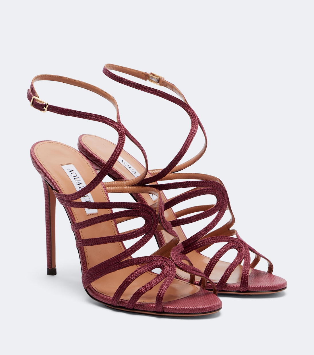 Aquazzura - Serenade raffia sandals