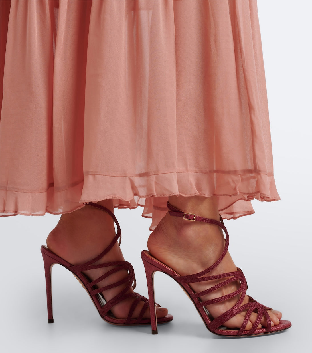 Aquazzura - Serenade raffia sandals