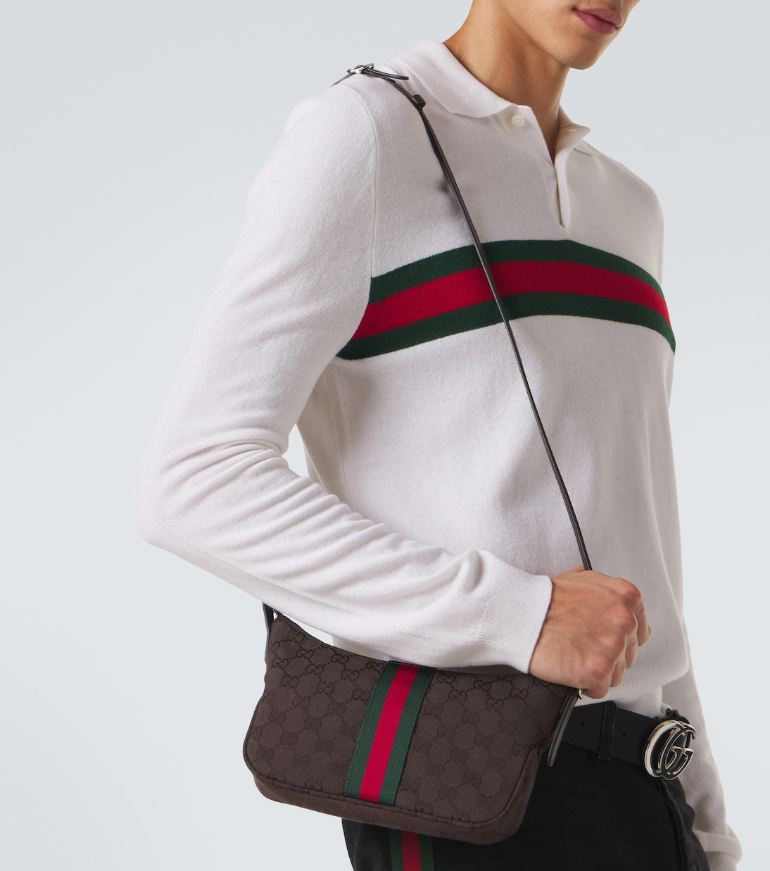 Gucci - Lunetta Small GG canvas crossbody bag