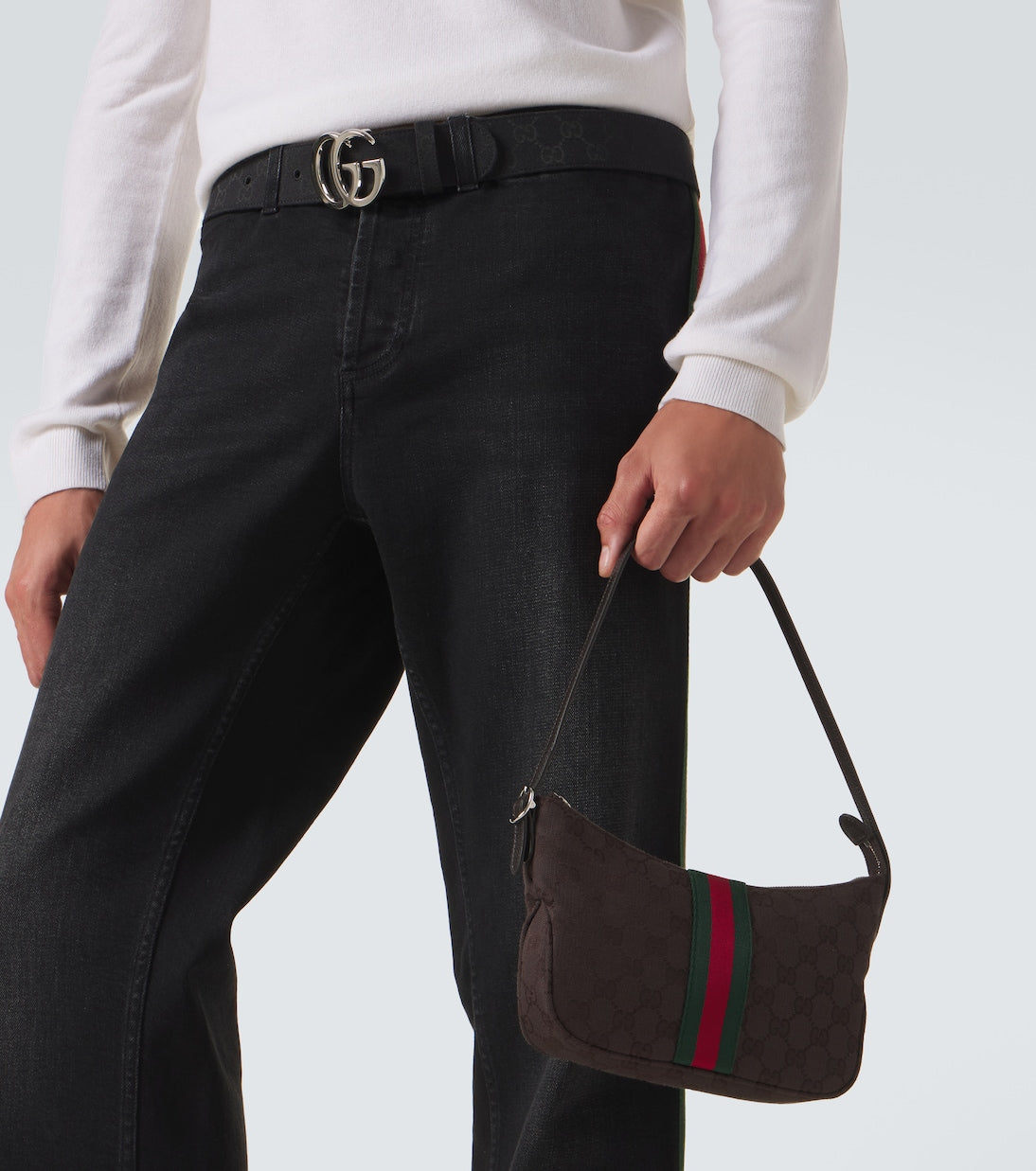 Gucci - Lunetta Small GG canvas crossbody bag