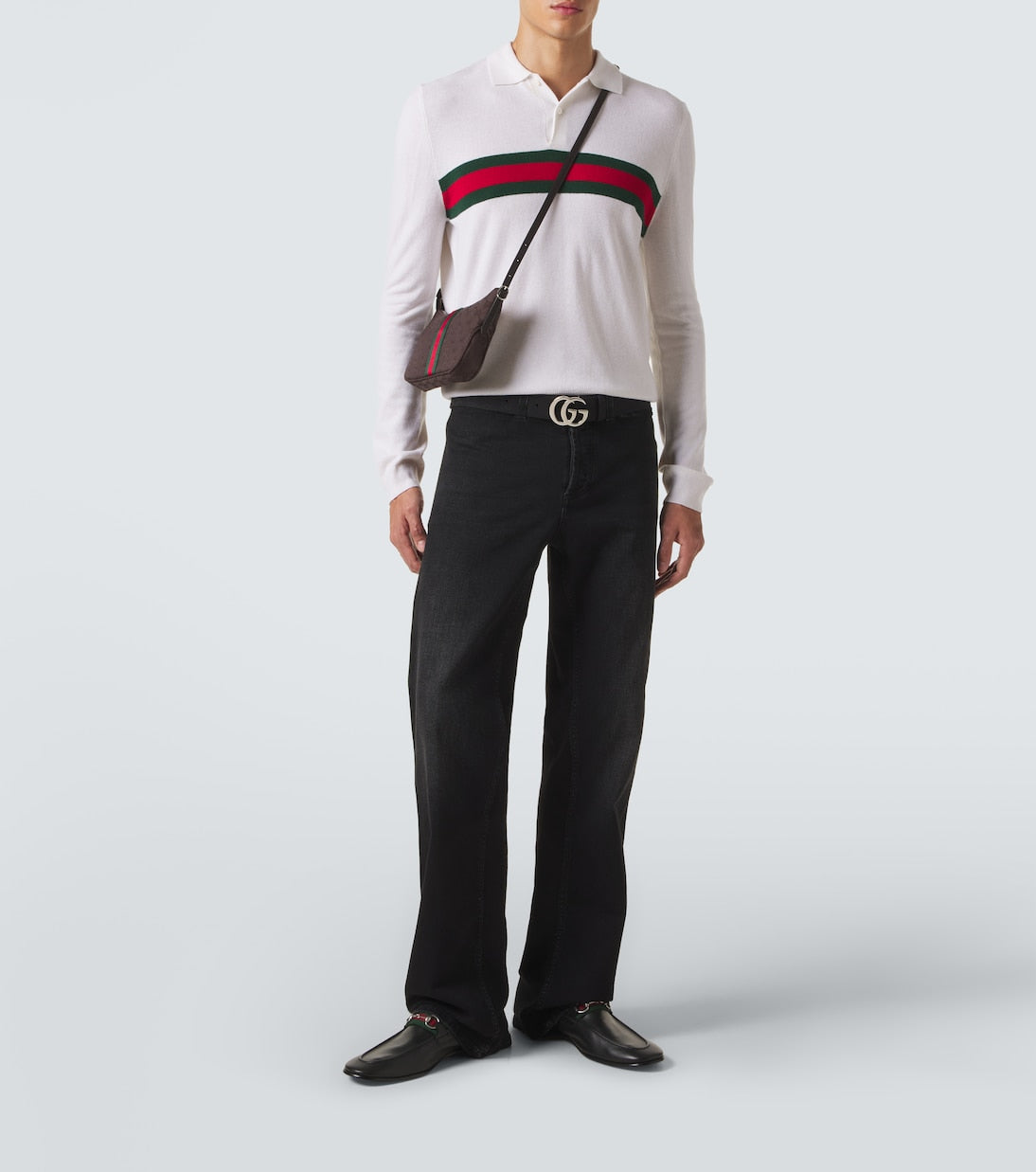 Gucci - Lunetta Small GG canvas crossbody bag