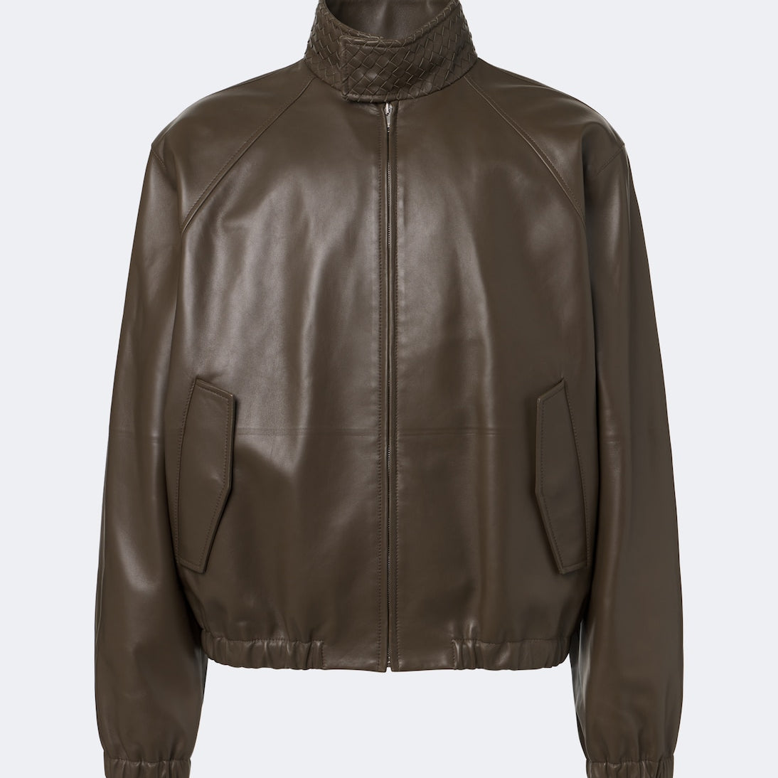 Bottega Veneta - Intrecciato leather blouson jacket