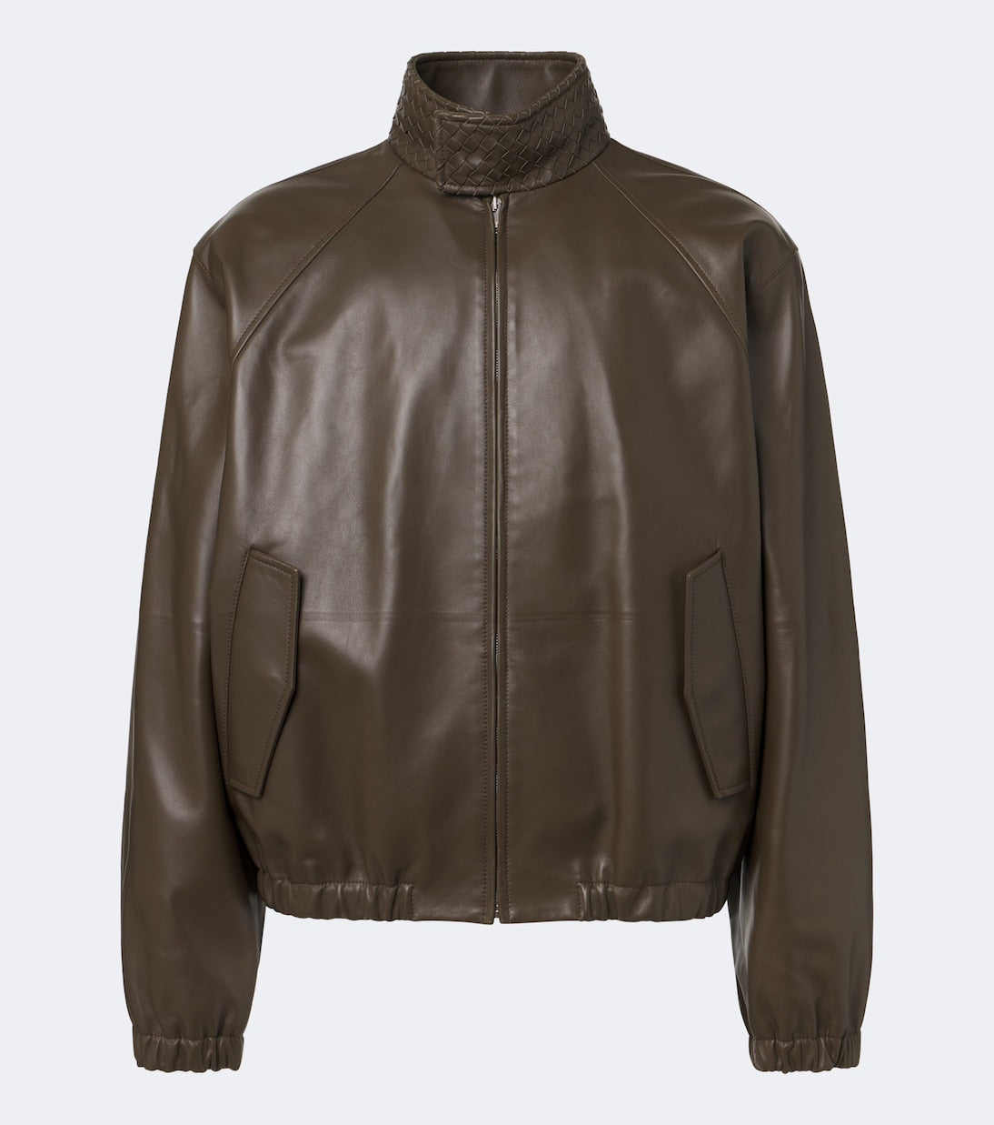Bottega Veneta - Intrecciato leather blouson jacket
