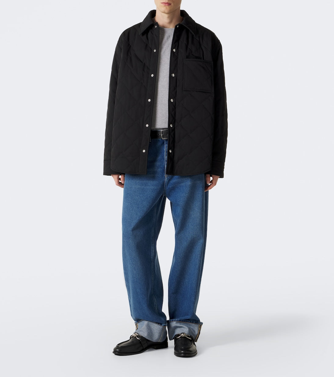 Bottega Veneta - Intrecciato quilted cotton-blend overshirt