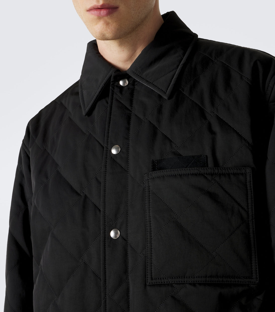Bottega Veneta - Intrecciato quilted cotton-blend overshirt