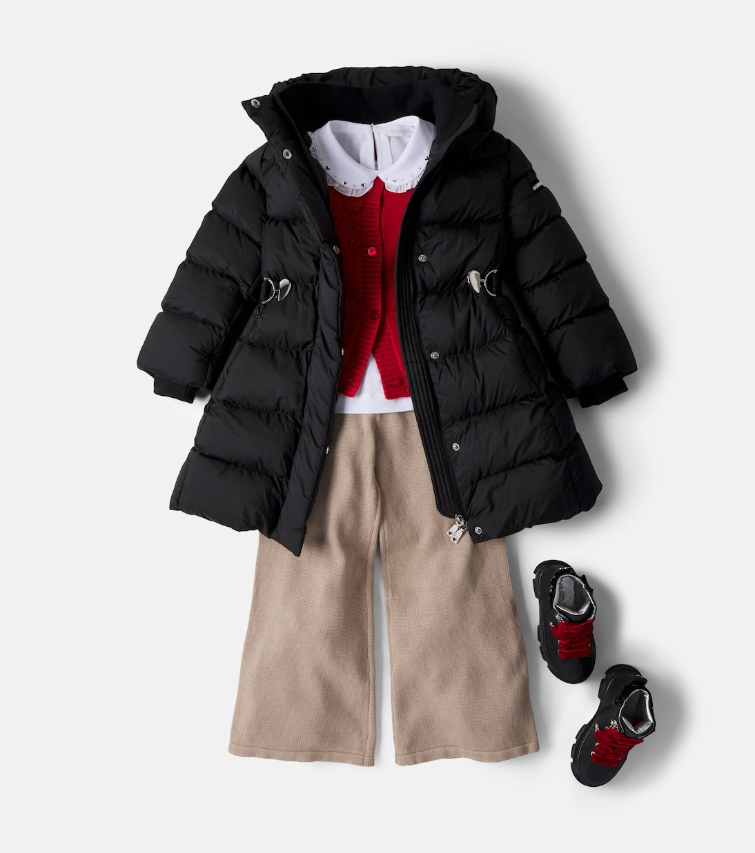 Monnalisa - Belted puffer coat