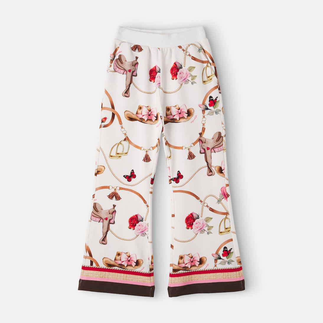 Monnalisa - Printed cotton-blend sweatpants