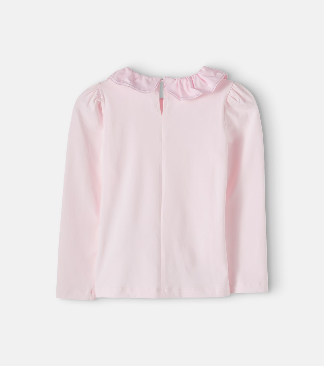 Monnalisa - Ruffled cotton-blend jersey top