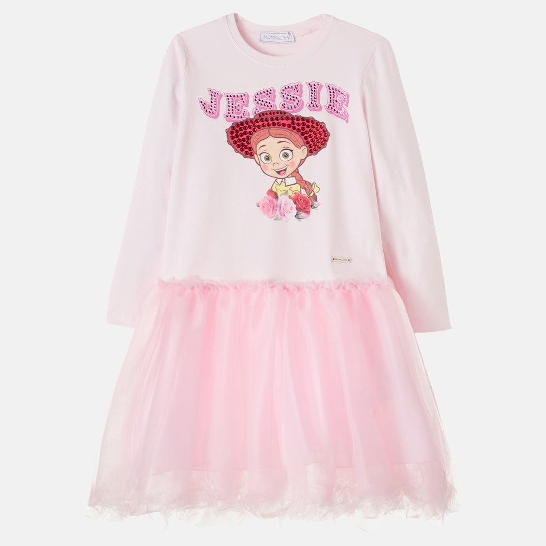 Monnalisa - x Disney® printed cotton-blend dress
