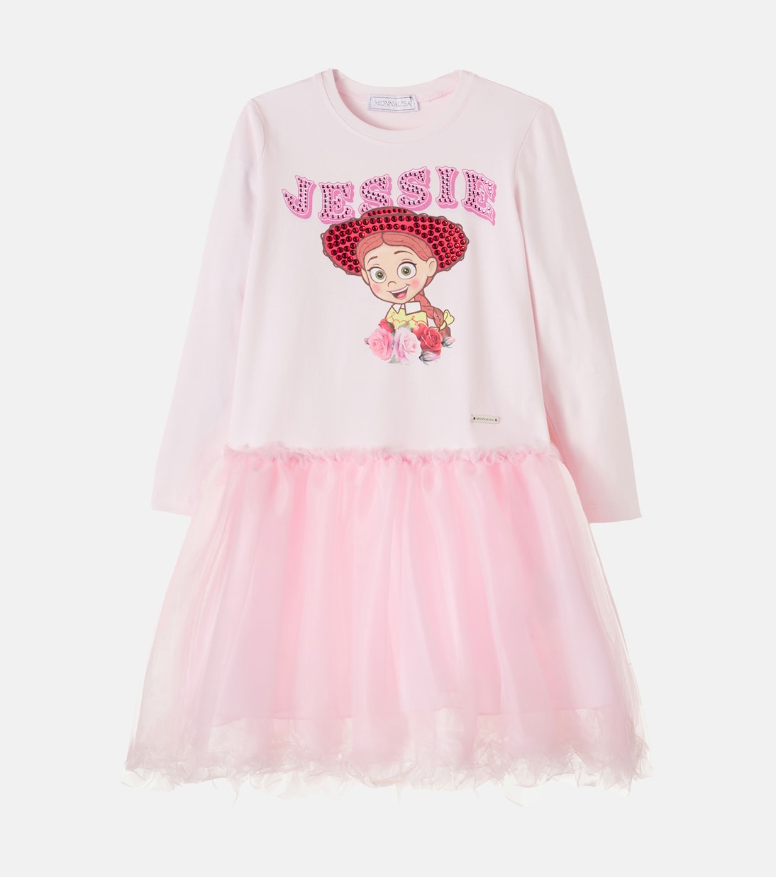 Monnalisa - x Disney® printed cotton-blend dress