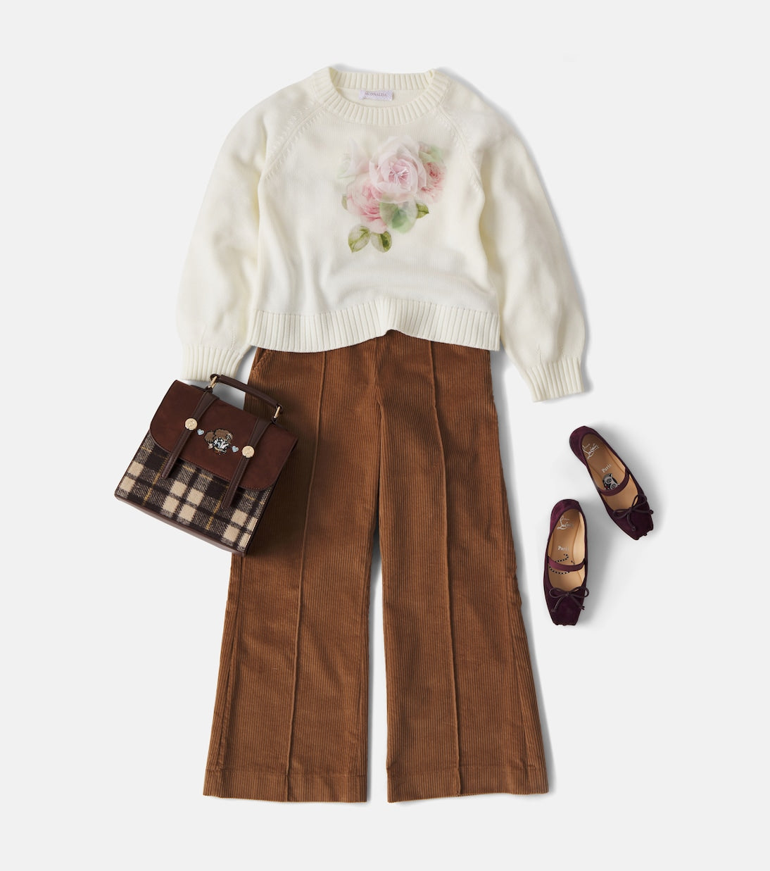Monnalisa - Floral sweater