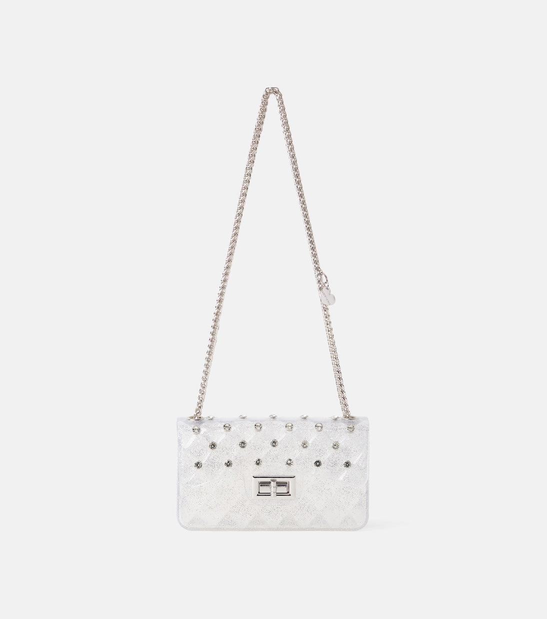 Monnalisa - Studded glitter PVC shoulder bag