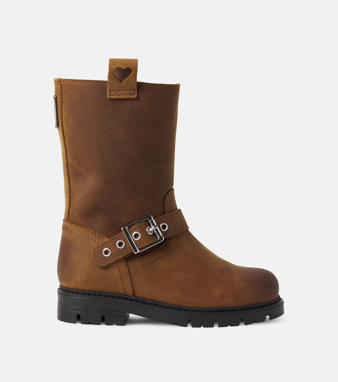 Monnalisa - Shearling-lined leather boots