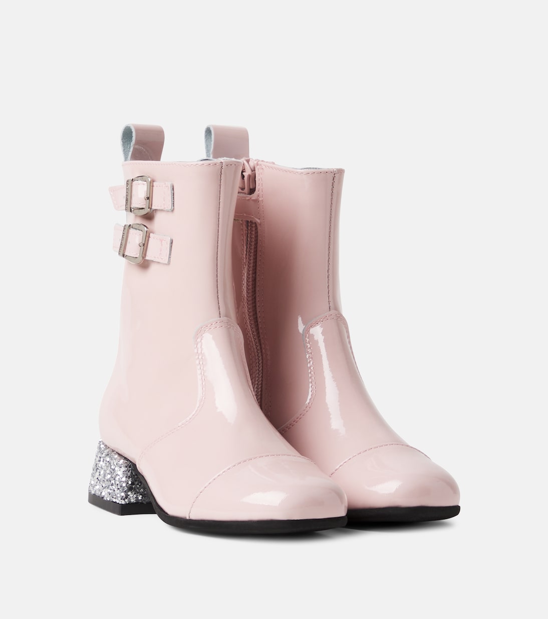 Monnalisa - Glitter patent leather boots