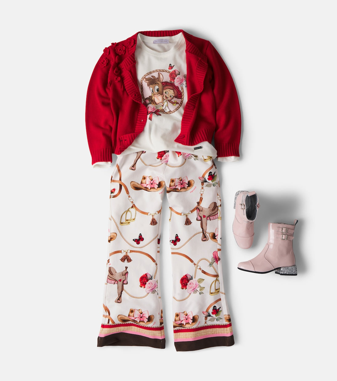 Monnalisa - Glitter patent leather boots