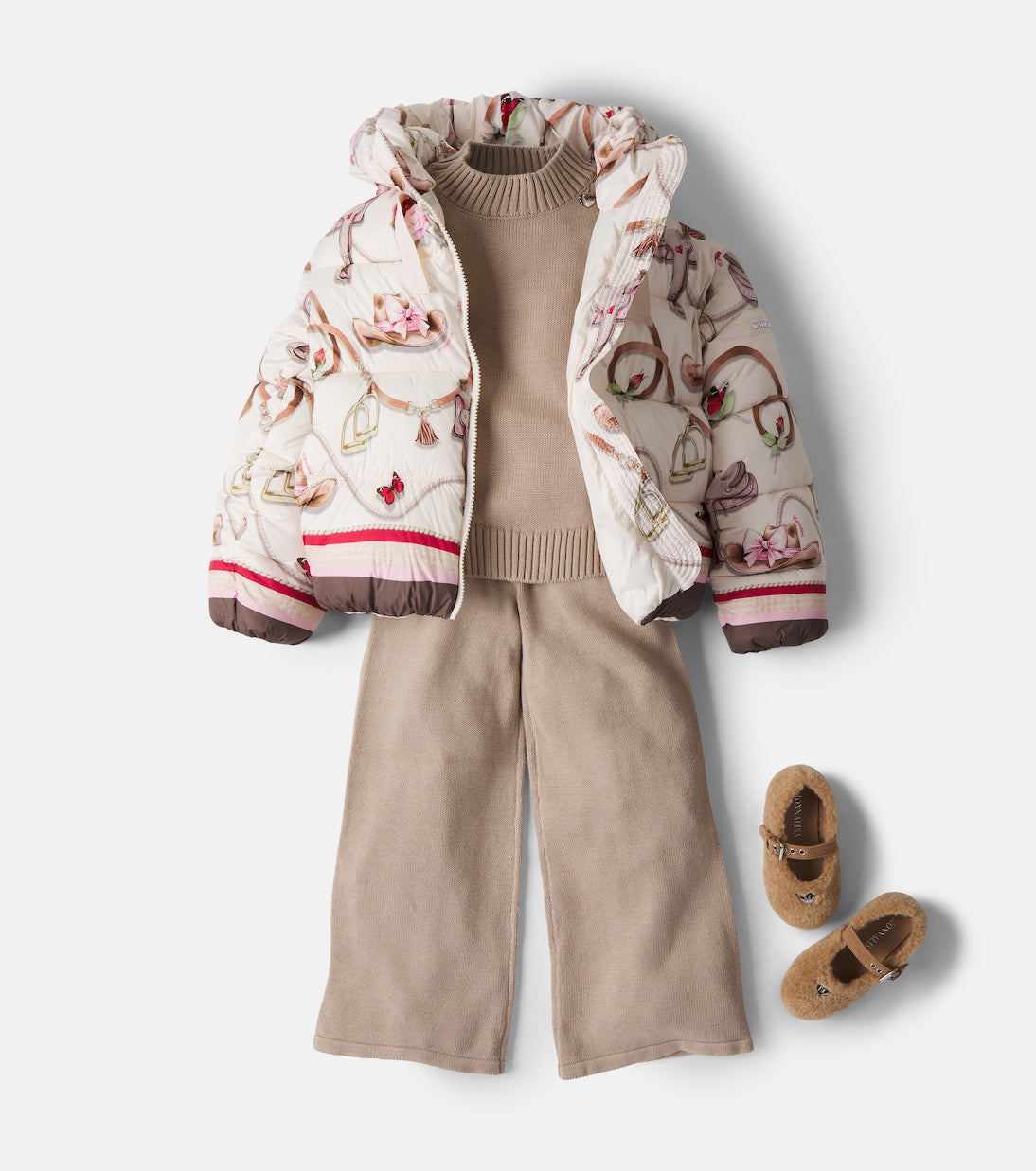 Monnalisa - Mary Jane teddy flats