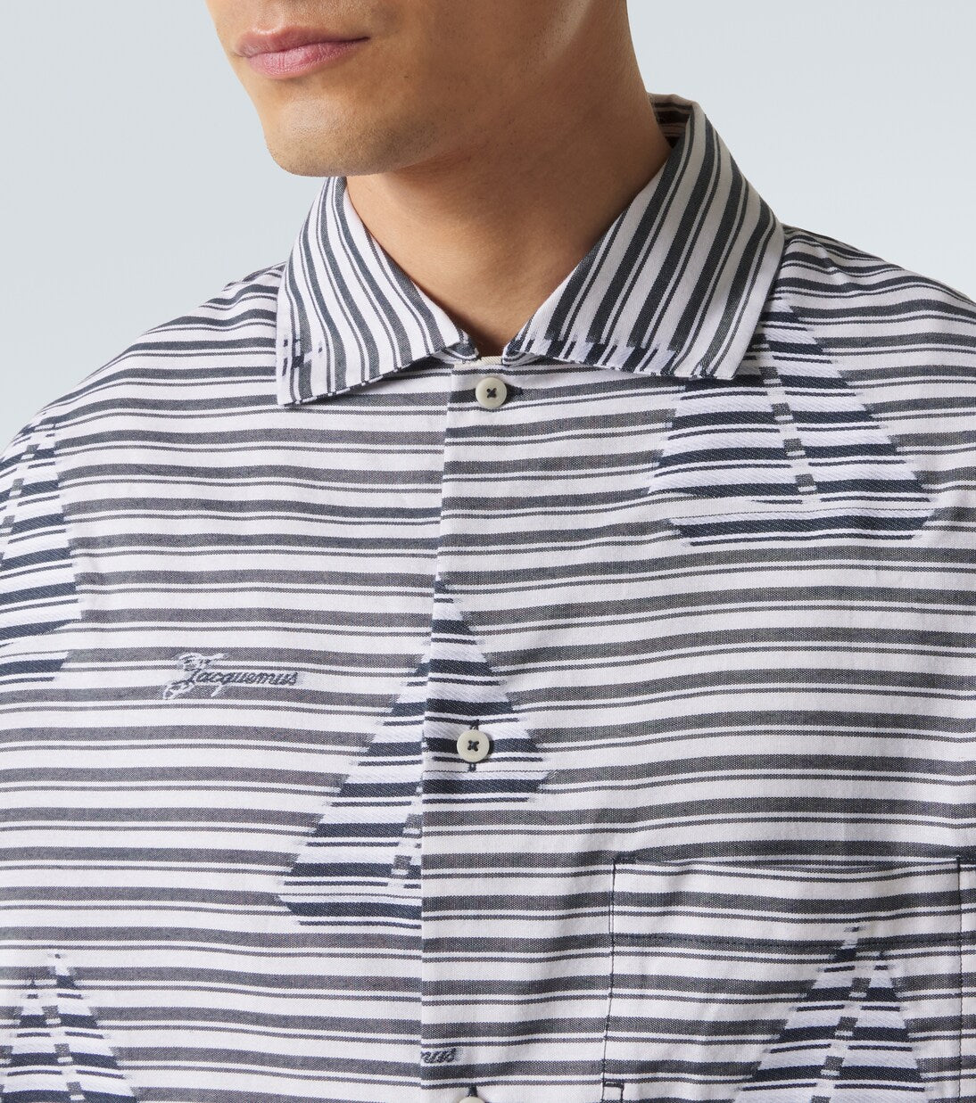 Jacquemus - Plage striped cotton bowling shirt