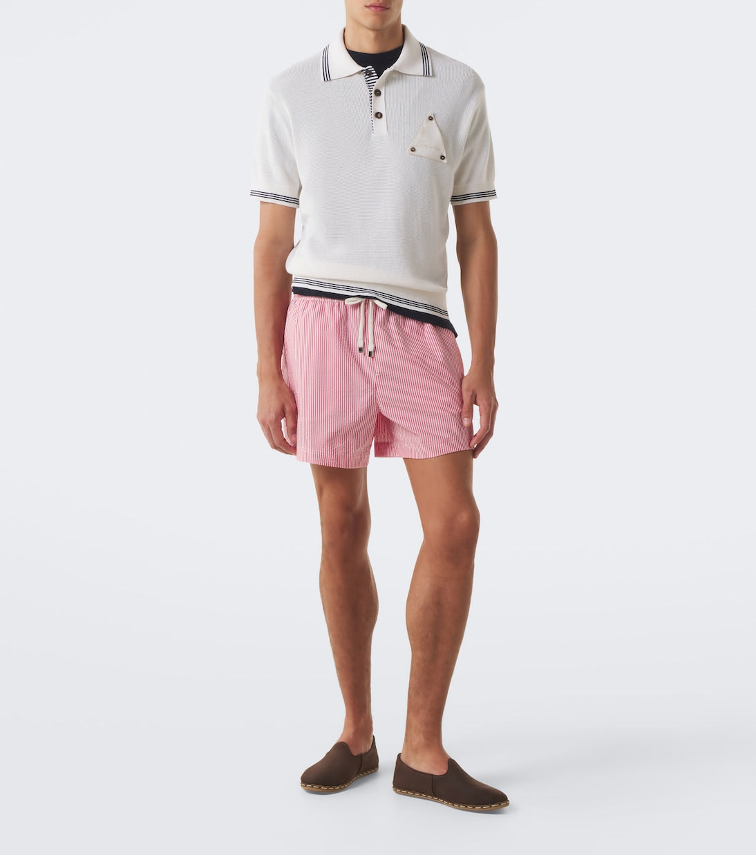Jacquemus - Voilier waffe-knit silk and cotton polo shirt