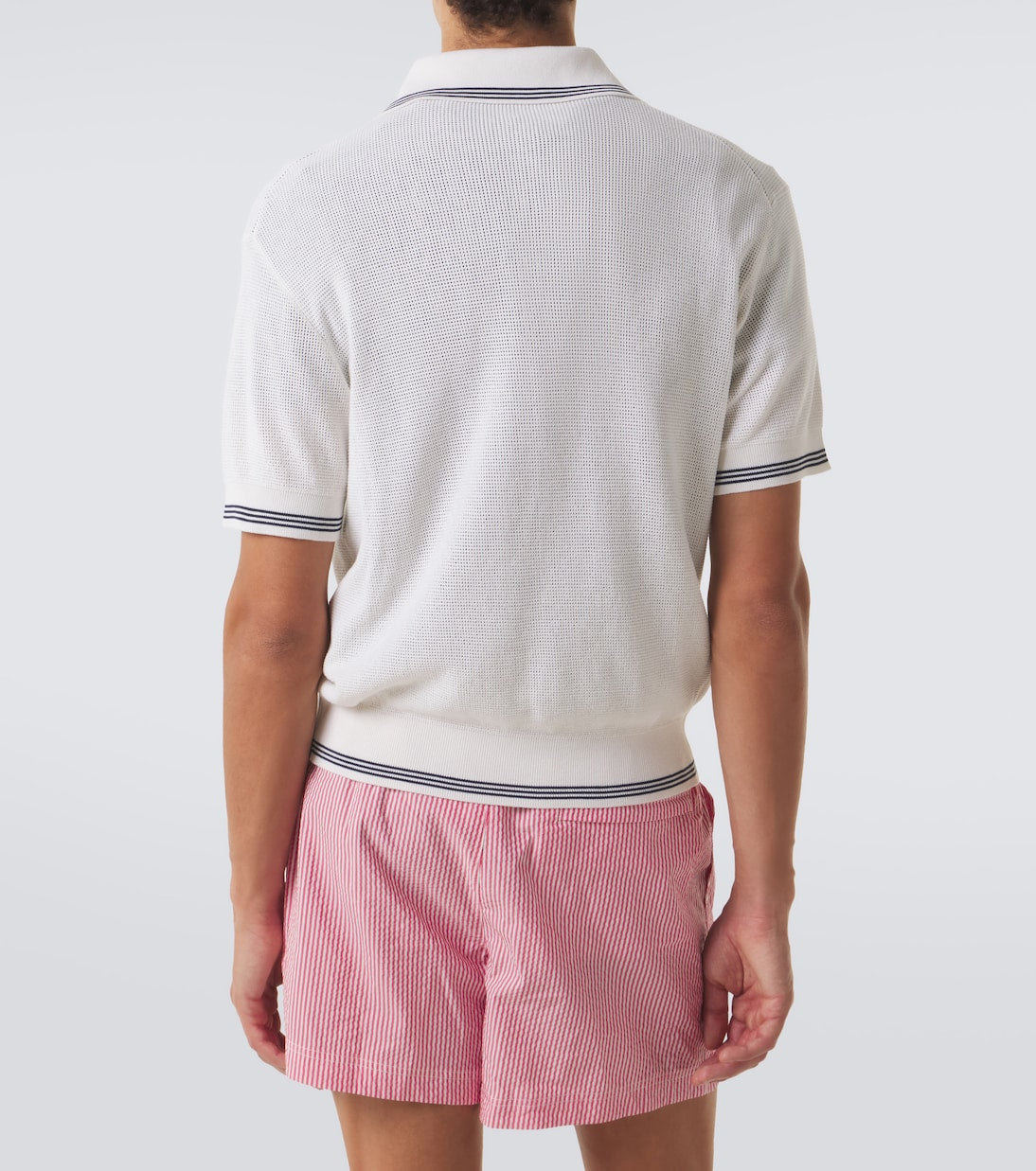 Jacquemus - Voilier waffe-knit silk and cotton polo shirt