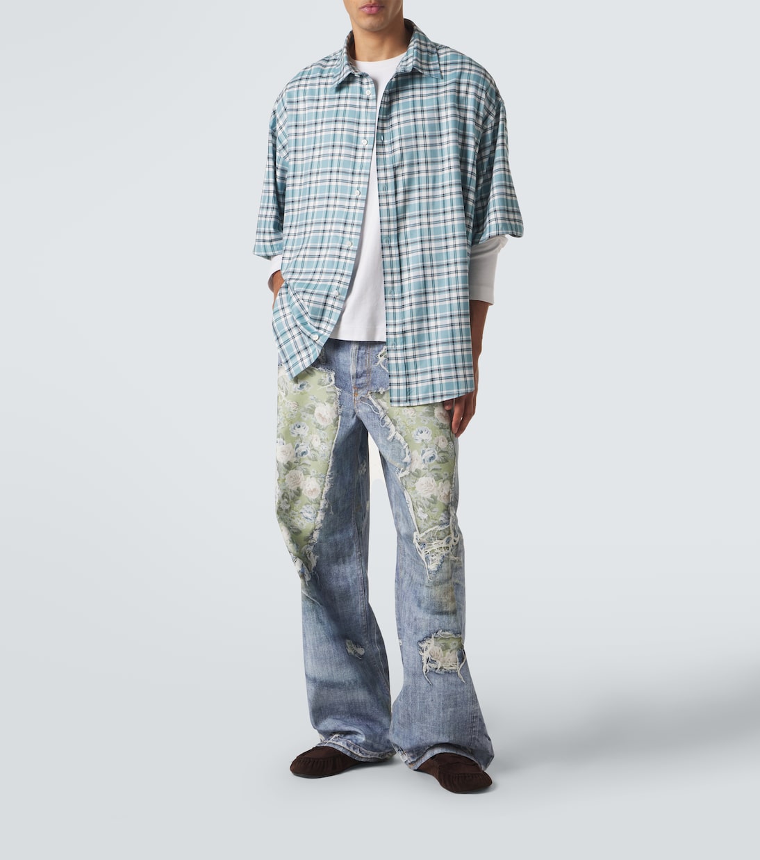 Acne Studios - Plaid oversized flannel shirt