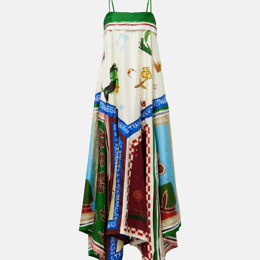 Alémais - x MLAK Tangible Love printed silk midi dress