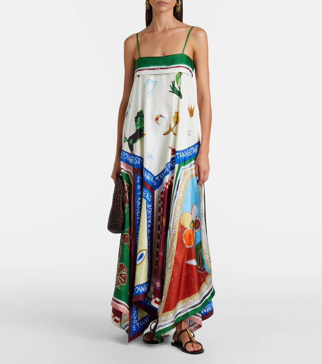 Alémais - x MLAK Tangible Love printed silk midi dress