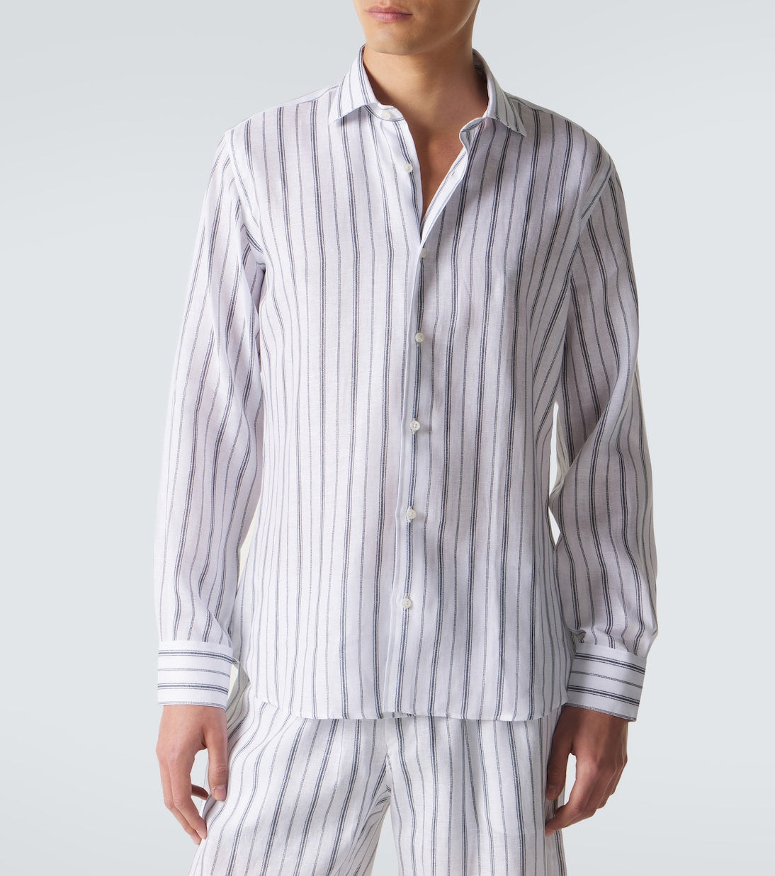 Fedeli - Striped linen shirt