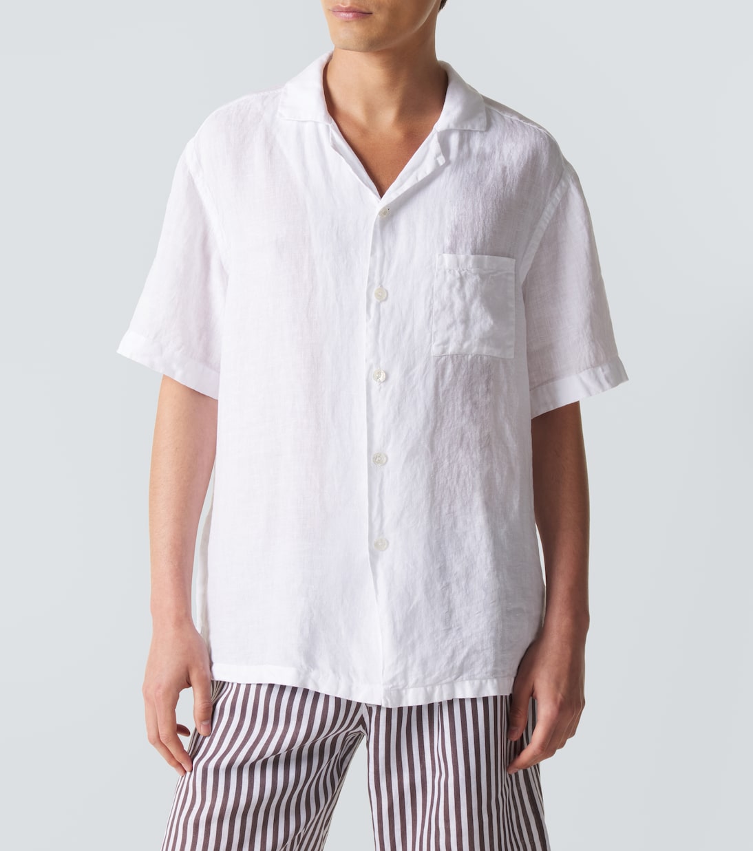 Fedeli - Linen bowling shirt
