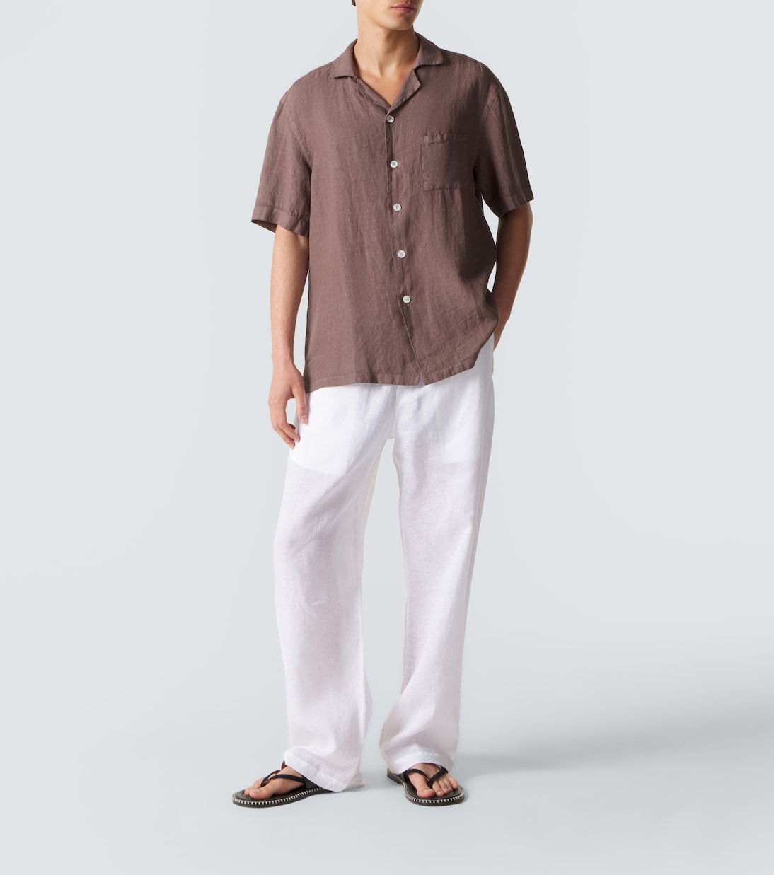 Fedeli - Linen bowling shirt