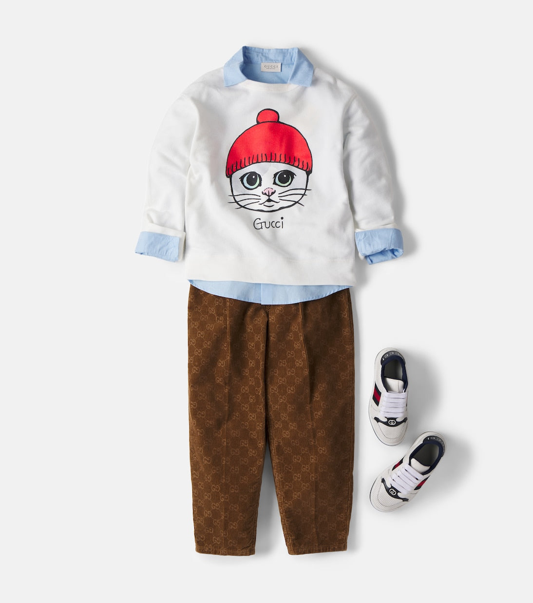 Gucci Kids - GG cotton corduroy pants