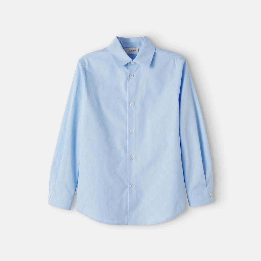 Gucci Kids - GG jacquard cotton shirt