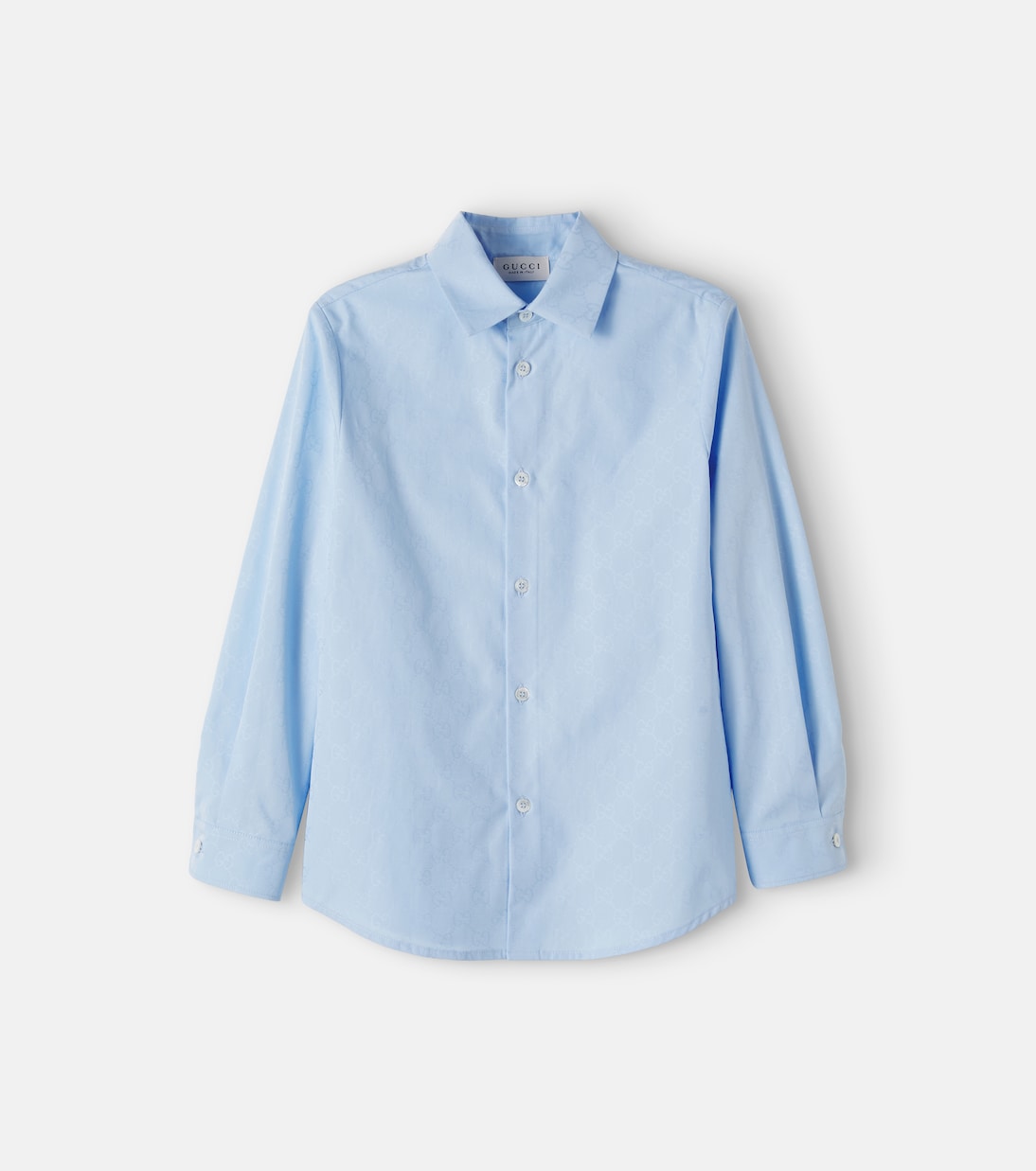 Gucci Kids - GG jacquard cotton shirt