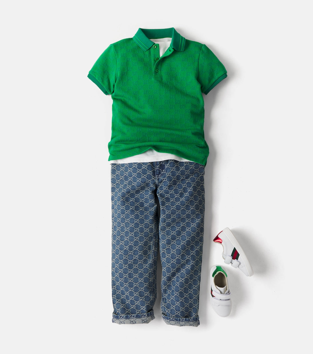 Gucci Kids - GG cotton piqué polo shirt