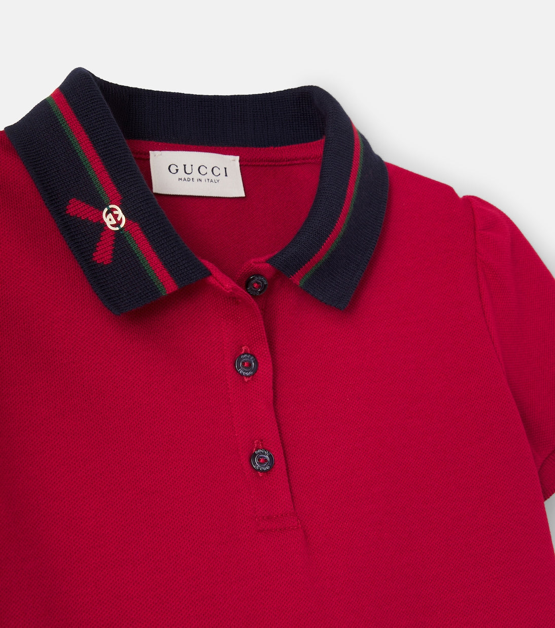 Gucci Kids - Cotton-blend polo dress