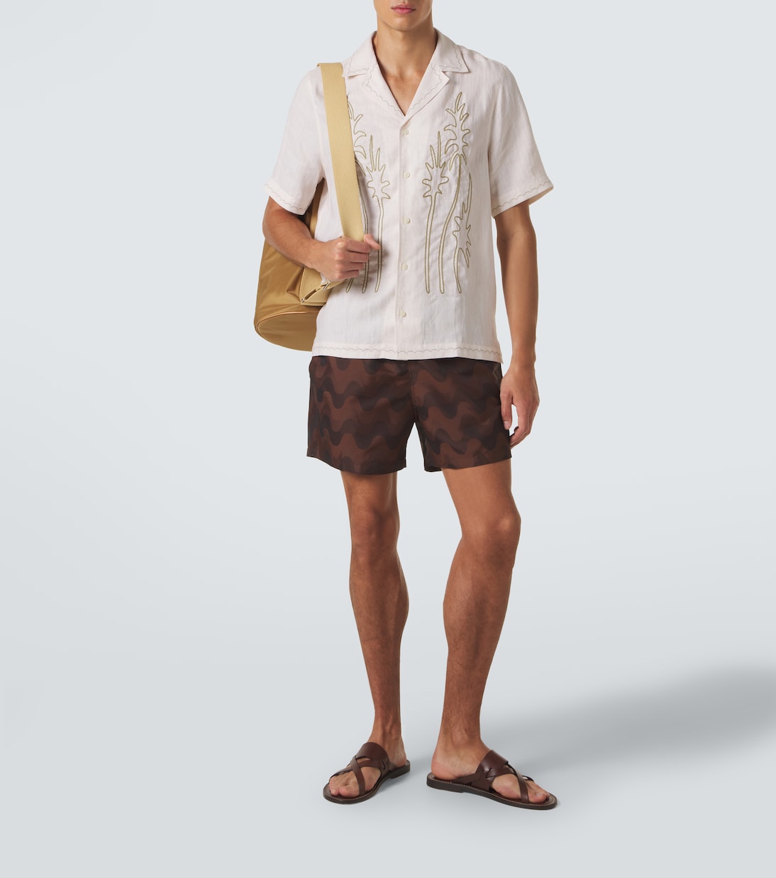 Frescobol Carioca - Alvs linen embroidered shirt