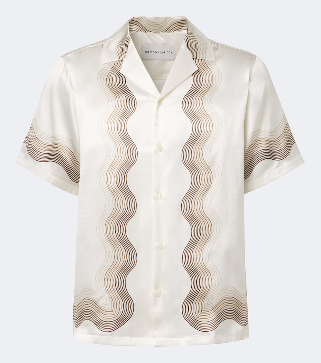 Frescobol Carioca - Printed silk bowling shirt