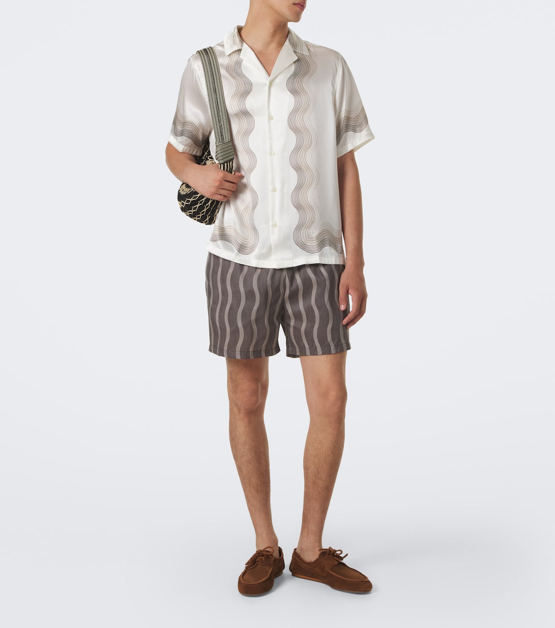 Frescobol Carioca - Printed silk bowling shirt