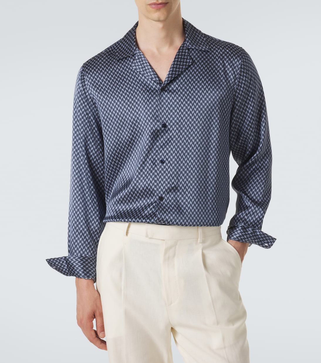 Frescobol Carioca - Safra silk shirt