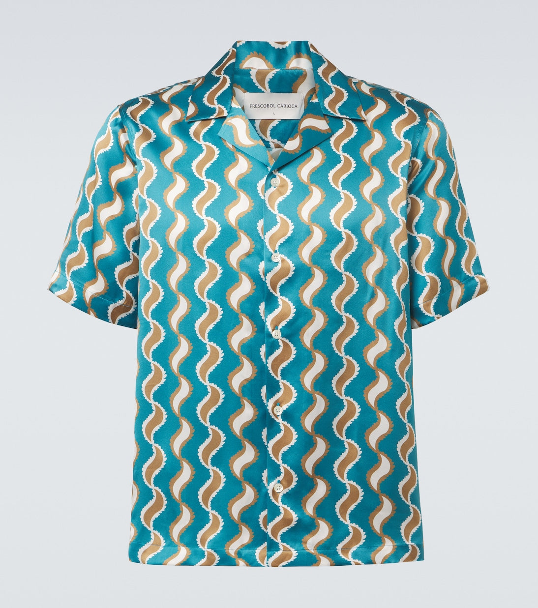 Frescobol Carioca - Roberto printed silk shirt