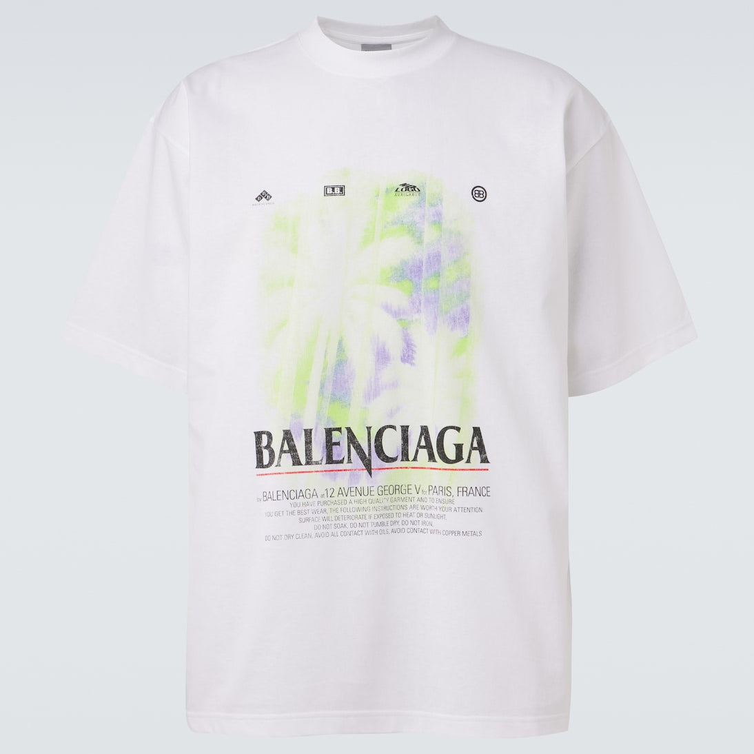 Balenciaga - Printed cotton jersey T-shirt