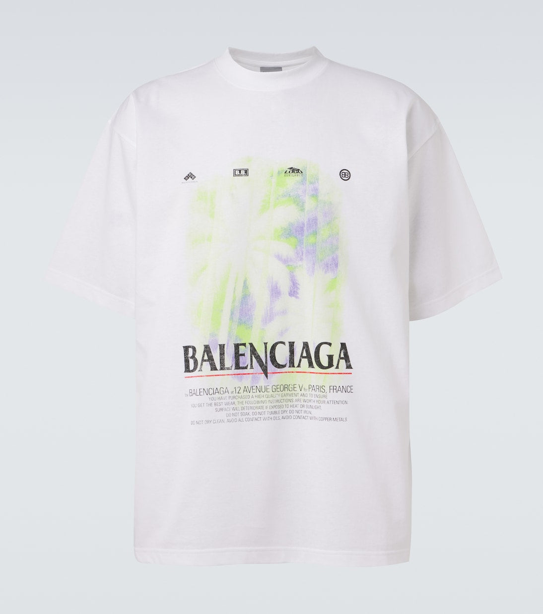 Balenciaga - Printed cotton jersey T-shirt