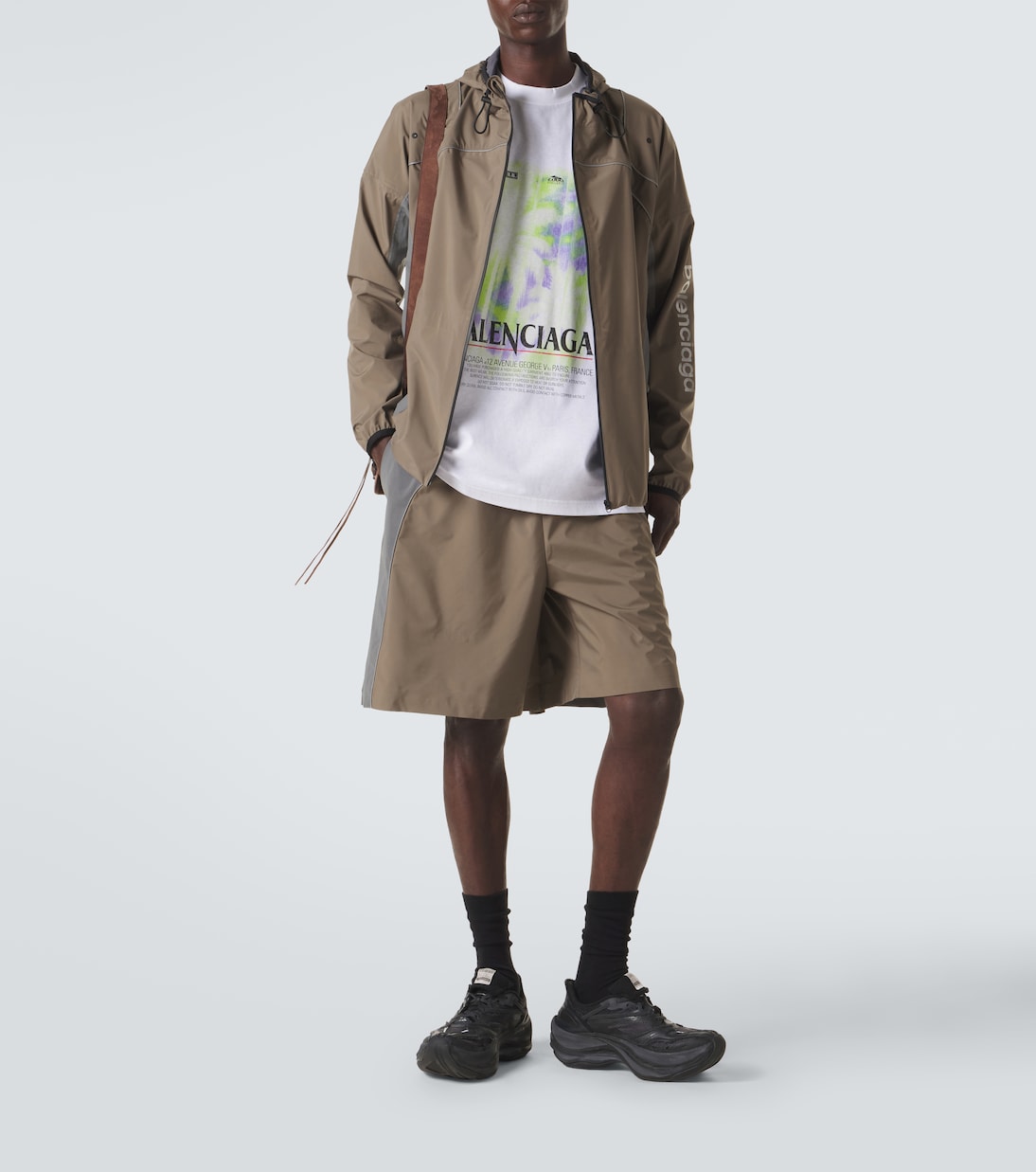 Balenciaga - Printed cotton jersey T-shirt