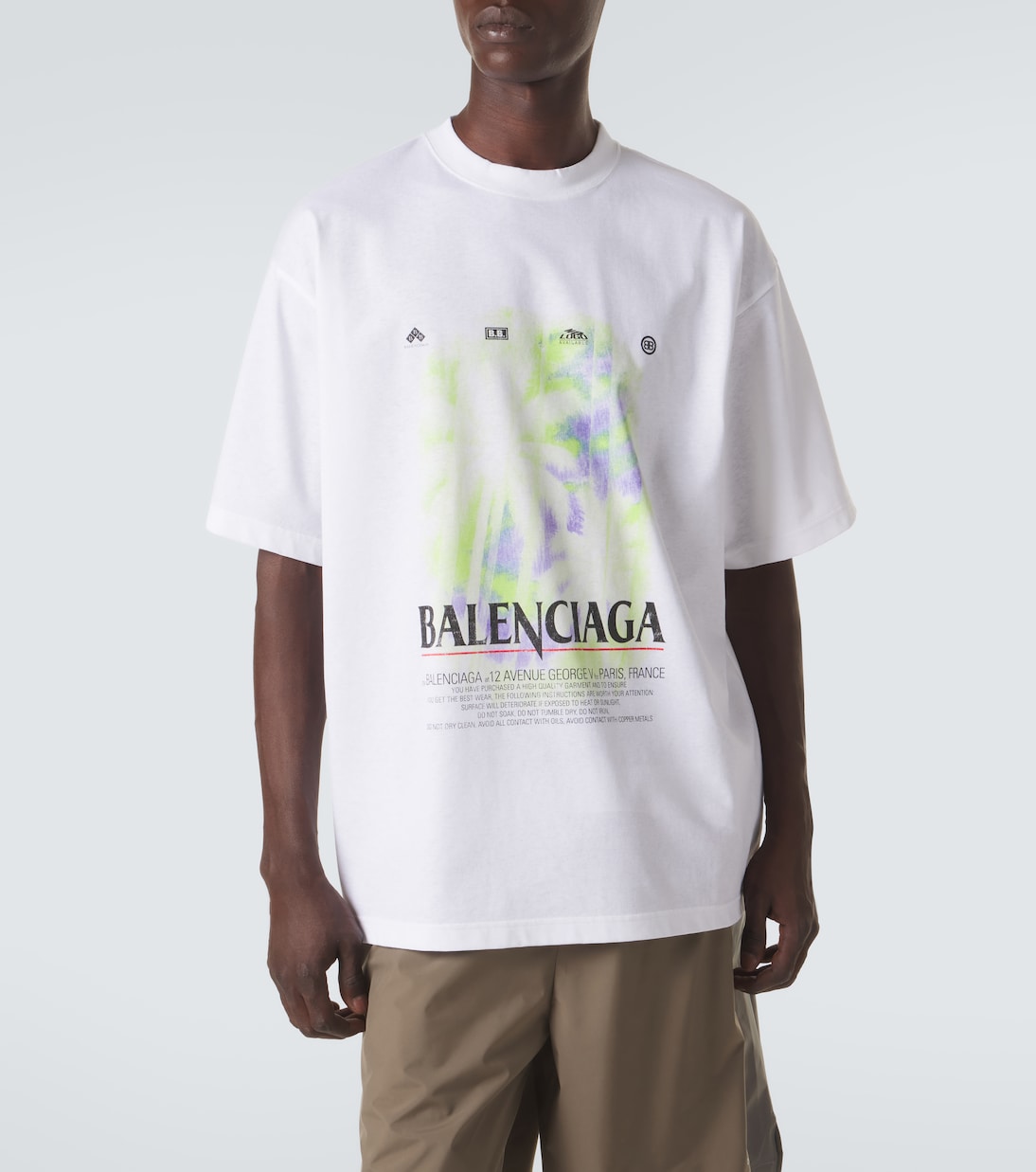 Balenciaga - Printed cotton jersey T-shirt