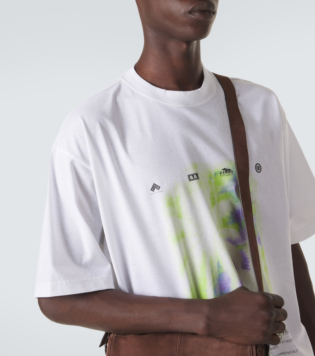 Balenciaga - Printed cotton jersey T-shirt