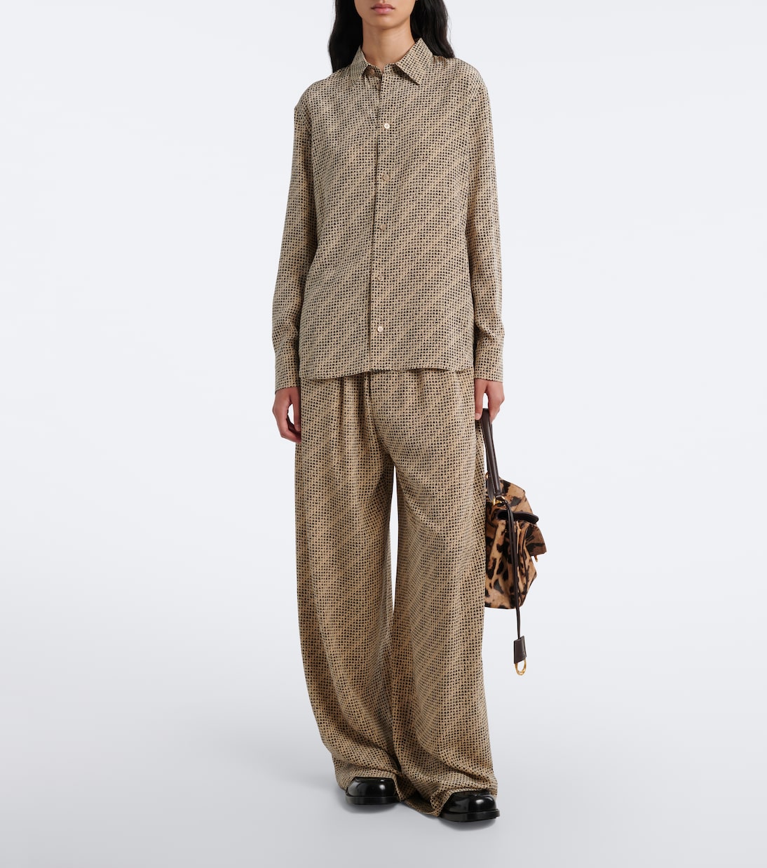 Balenciaga - Logo silk pajama pants