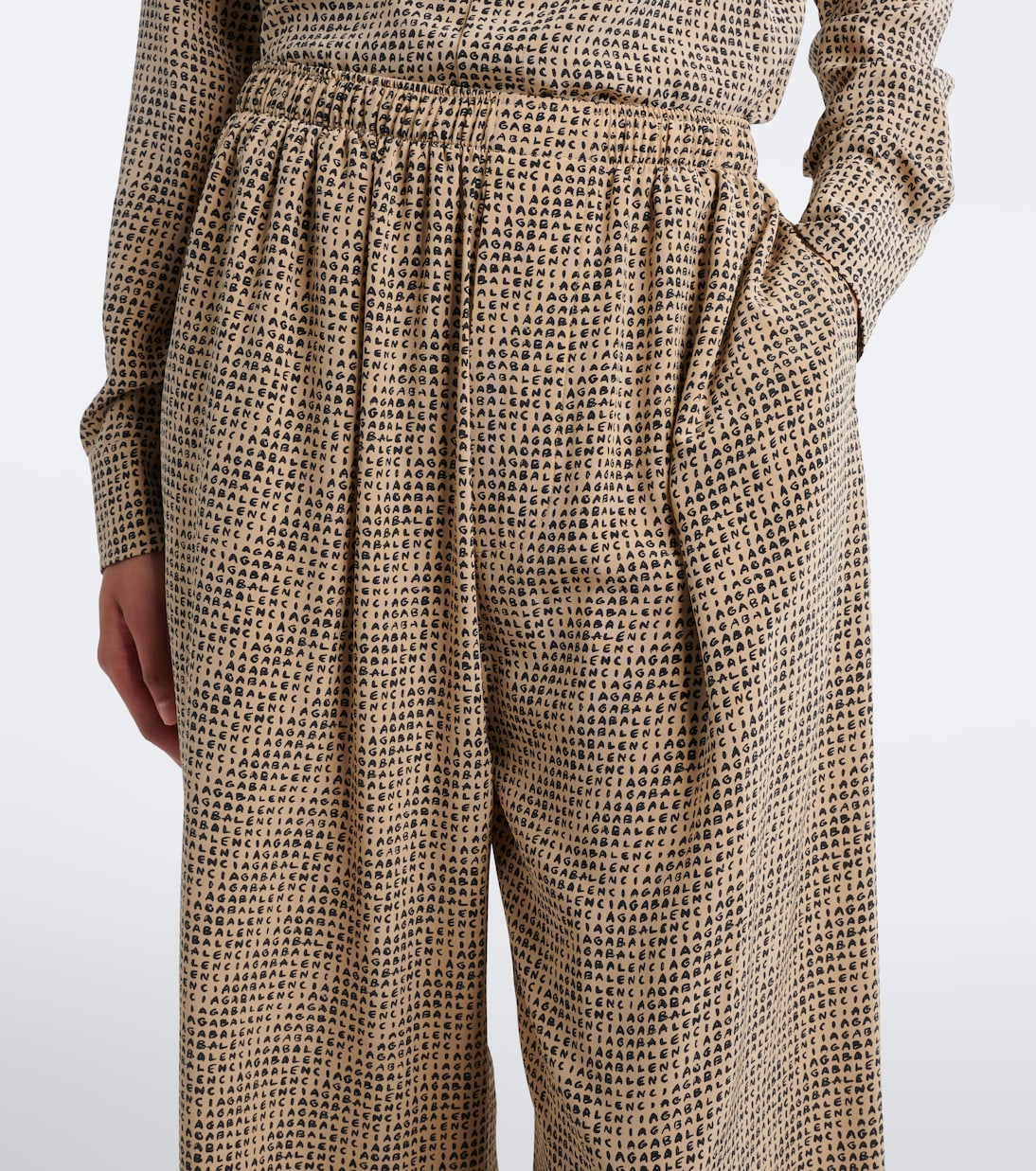 Balenciaga - Logo silk pajama pants
